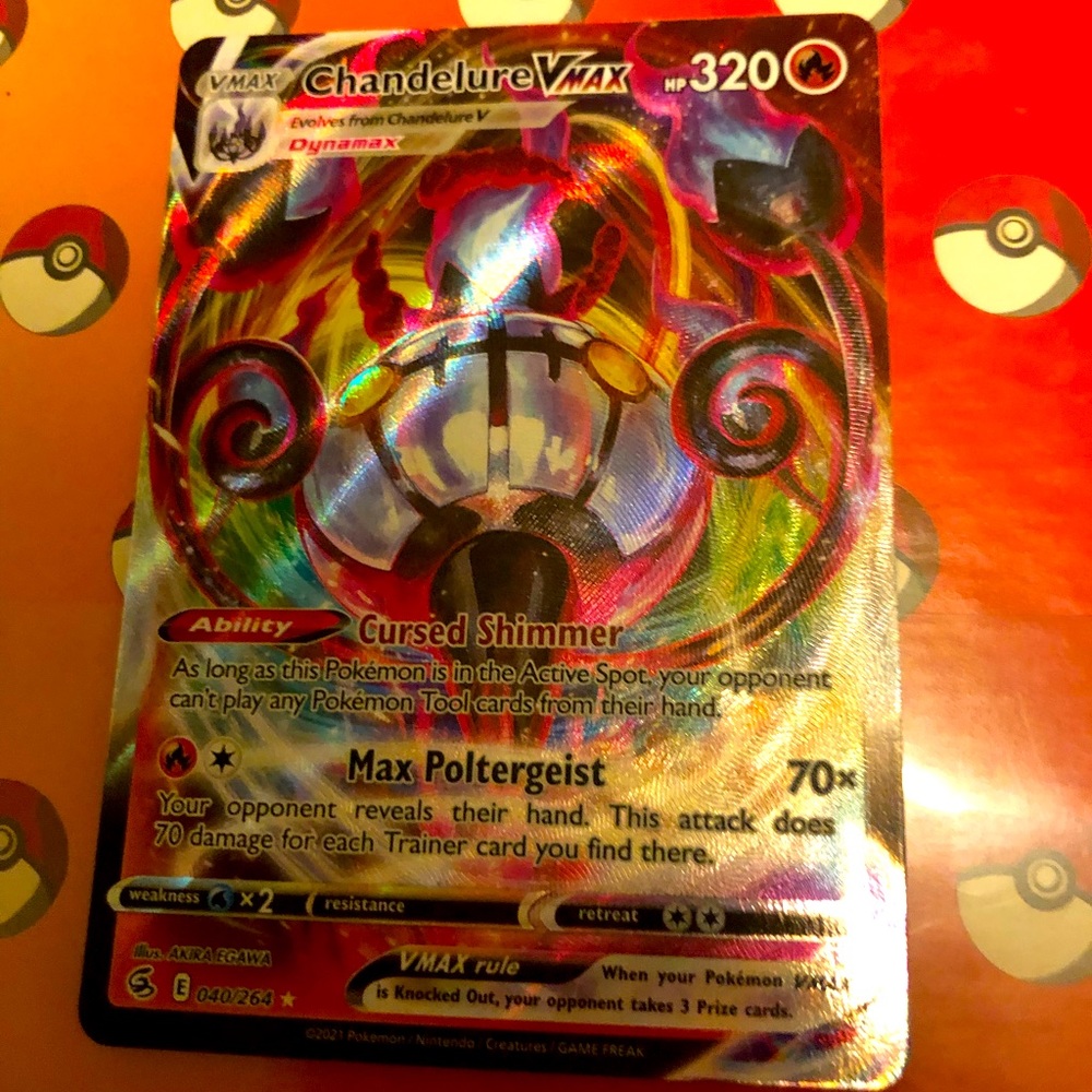 Pokémon Vmax Chandelure and WYrDEER V